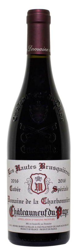 Domaine de la Charbonniere Chateauneuf-du-Pape Les Hautes Brusquieres 2016 Front Bottle Shot