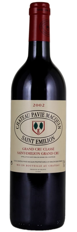 Chateau Pavie Macquin 2002 Front Bottle Shot
