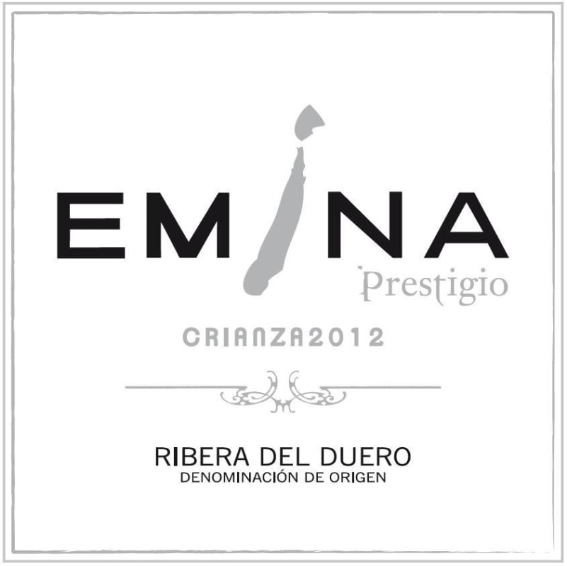 Bodegas Emina Prestigio Crianza 2012 Front Label