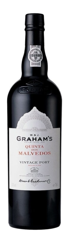 Graham's Quinta Dos Malvedos Vintage Port 2005 Front Bottle Shot