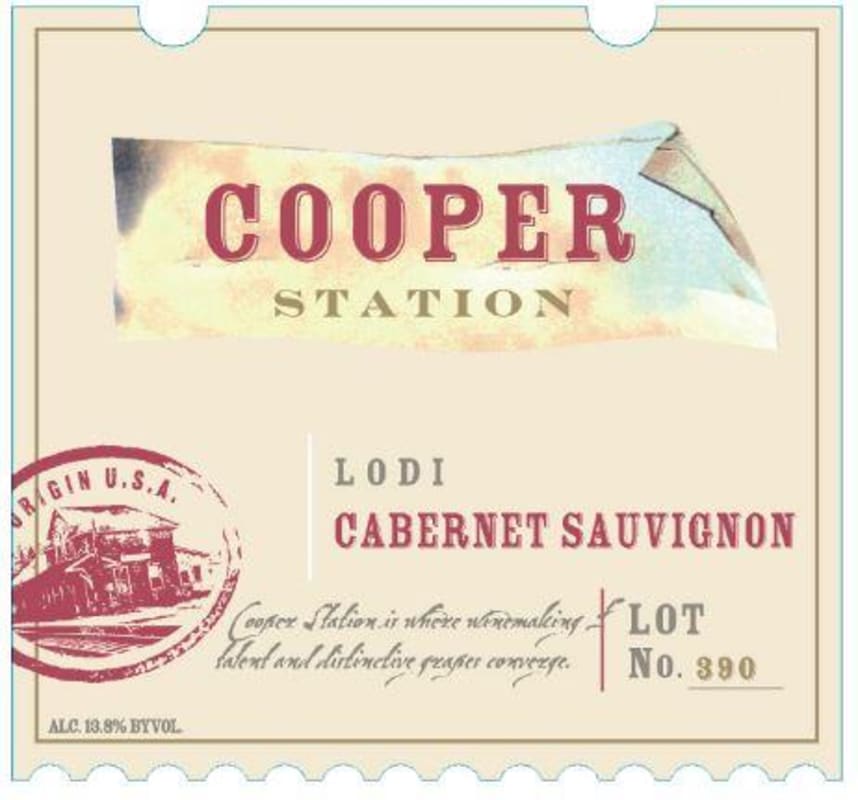 Cooper Station Cabernet Sauvignon 2014 Front Label