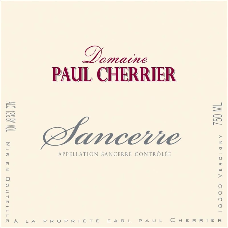 Domaine Cherrier Sancerre 2020 Front Label