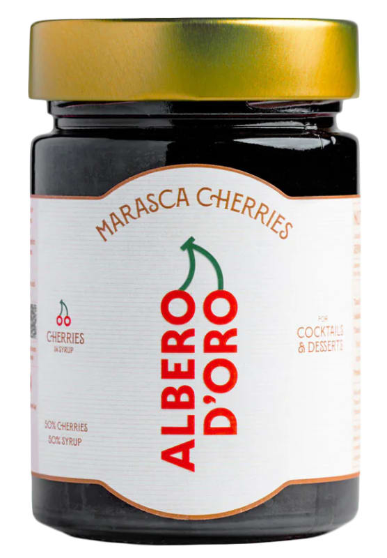 Albero d'Oro Marasca Cherries (14.24oz) Front Bottle Shot