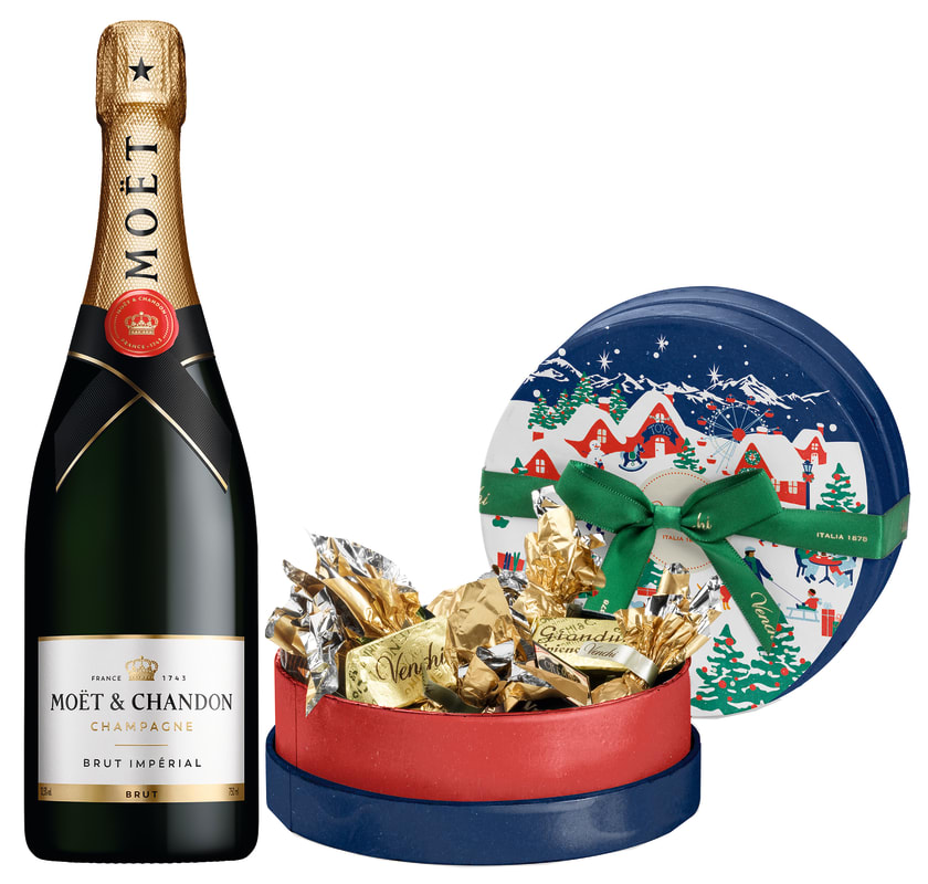 Moet & Chandon Imperial Brut and Venchi Chocolates Gift Set Gift Product Image