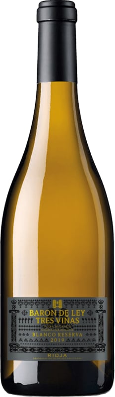 Baron de Ley 3 Vinas White Reserva 2019 Front Bottle Shot