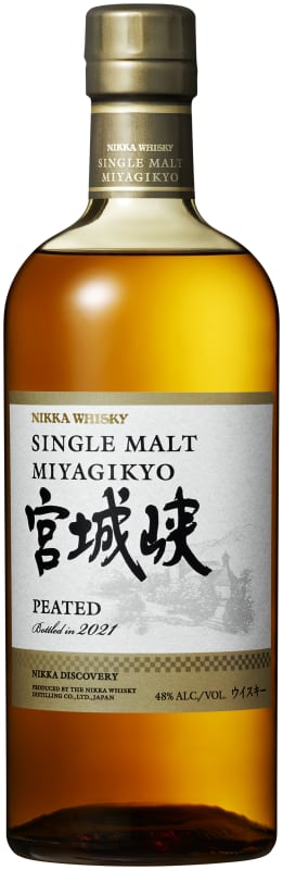Nikka Discovery Miyagikyo Peated Single Malt Japanese Whisky Front Bottle Shot