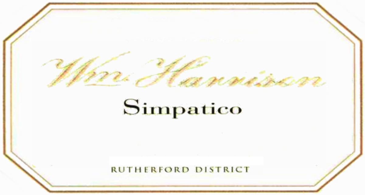 William Harrison Rutherford Simpatico 2009 Front Label