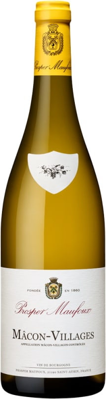 Prosper Maufoux Macon Villages Chardonnay 2023 Front Bottle Shot