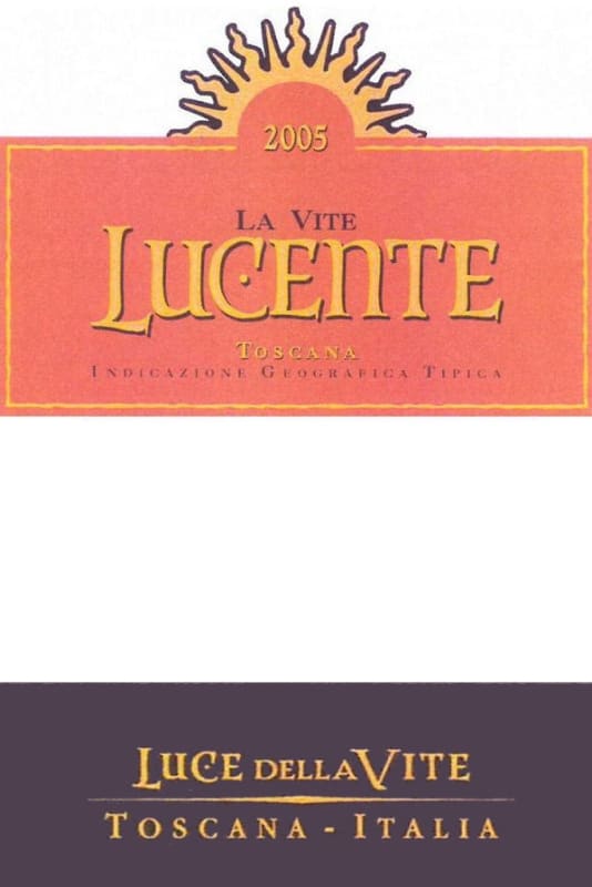 Tenuta Luce Lucente 2005 Front Label
