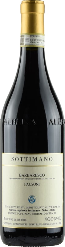 Sottimano Barbaresco Fausoni 2021 Front Bottle Shot