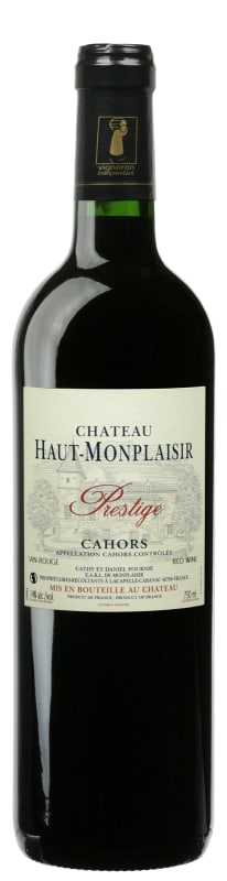 Chateau Haut-Monplaisir Cahors Prestige 2015 Front Bottle Shot