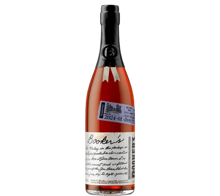 Booker's Bourbon Whiskey Springfield Batch (2024-01) Front Bottle Shot