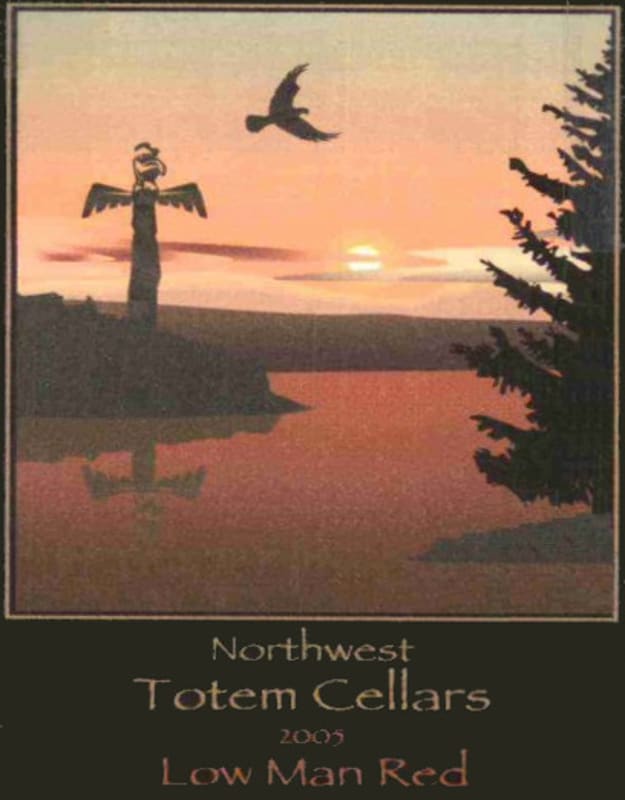Northwest Totem Cellars Low Man Red 2005 Front Label