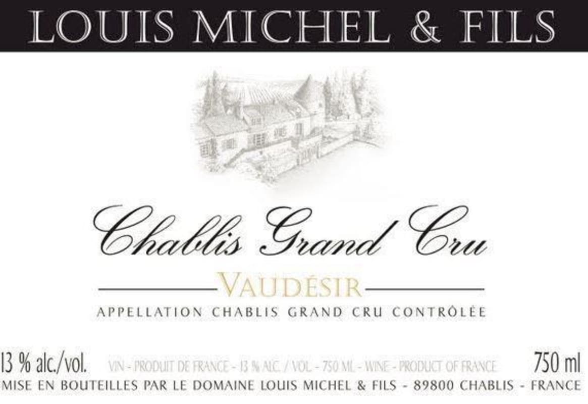 Louis Michel Chablis Vaudesir Grand Cru (375ML half-bottle) 2020 Front Label