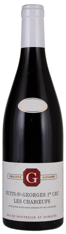 Philippe Gavignet Nuits-St-Georges Les Chaboeufs Premier Cru 2019 Front Bottle Shot