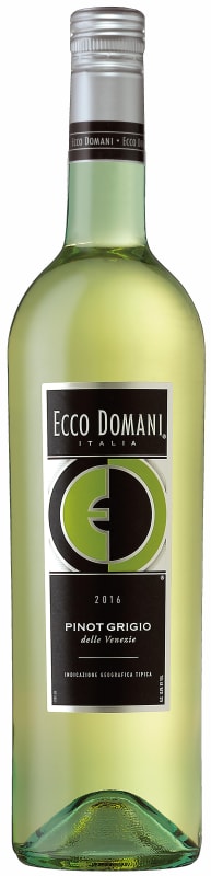 Ecco Domani Pinot Grigio 2016 Front Bottle Shot
