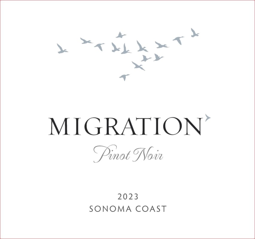 Migration Sonoma Coast Pinot Noir (375ML half-bottle) 2023 Front Label