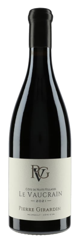 Pierre Girardin Cote de Nuits Villages Le Vaucrain 2021 Front Bottle Shot