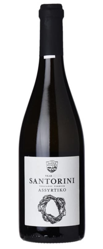 Santo Santorini Assyrtiko 2018 Front Bottle Shot