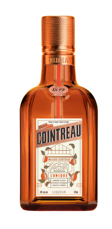 Cointreau Orange Liqueur (375ML half-bottle) Front Bottle Shot
