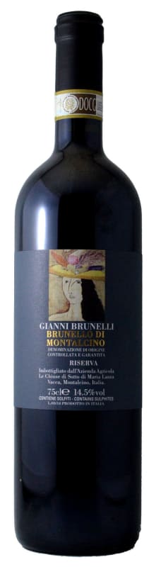 Gianni Brunelli Brunello di Montalcino Riserva 2015 Front Bottle Shot