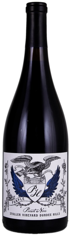 Purple Hands Stoller Vineyard Pinot Noir 2016 Front Bottle Shot