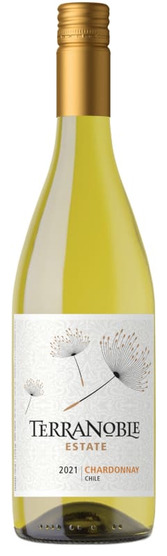 TerraNoble Chardonnay 2021 Front Bottle Shot