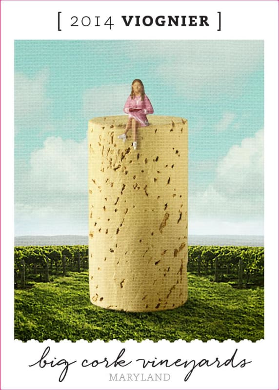 Big Cork Vineyards Viognier 2014 Front Label