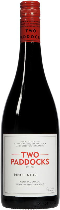 Two Paddocks Pinot Noir 2017 Front Bottle Shot