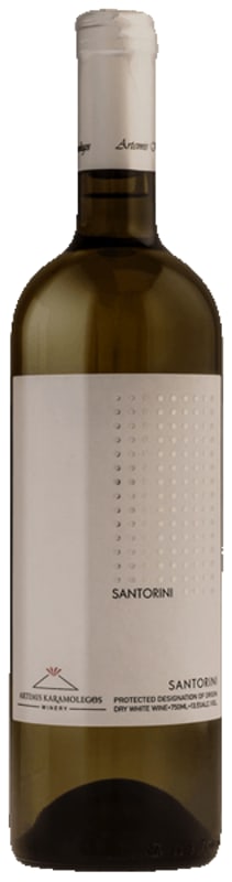Artemis Karamolegos Santorini Assyrtiko 2020 Front Bottle Shot