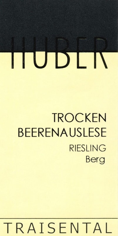 Markus Huber Berg Trocken beerenauslese Riesling 2008 Front Label