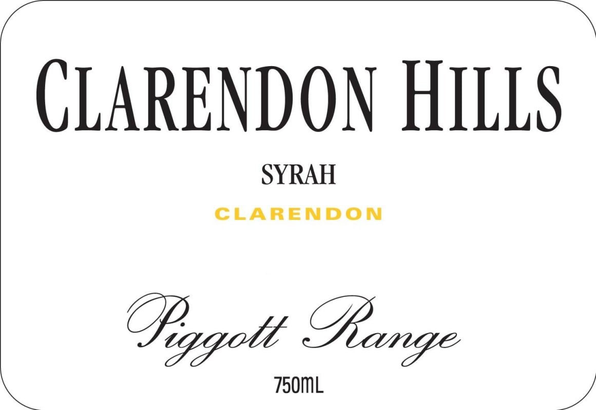 Clarendon Hills Piggott Range Syrah 2011 Front Label