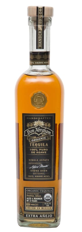 Don Abraham Organic Extra Anejo Tequila Front Bottle Shot