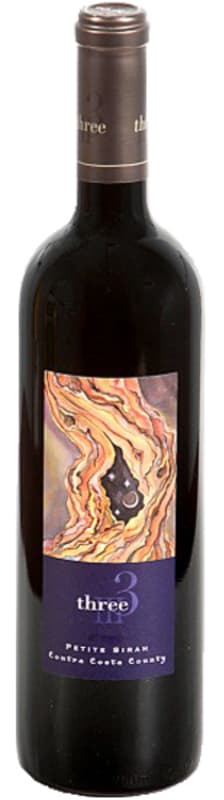 Three Wine Company Petite Sirah 2016 Front Bottle Shot