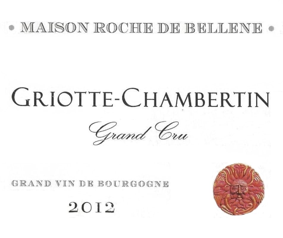 Maison Roche de Bellene Griotte-Chambertin Grand Cru 2012 Front Label