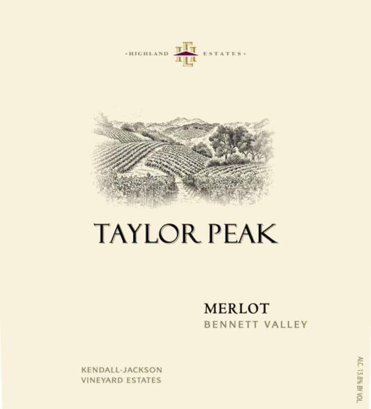 Kendall-Jackson Highland Estates Taylor Peak Merlot 2012 Front Label