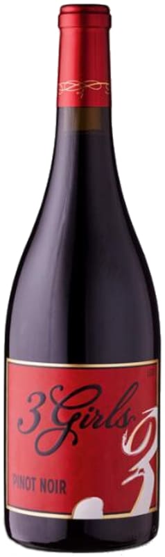 3 Girls Pinot Noir 2016 Front Bottle Shot