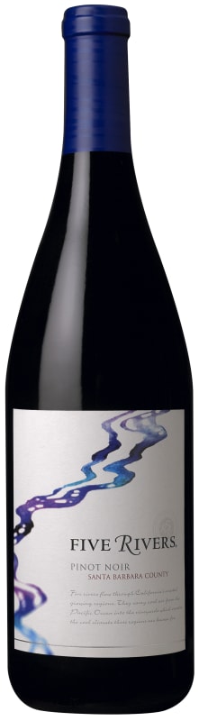 Five Rivers Pinot Noir 2015 Front Bottle Shot
