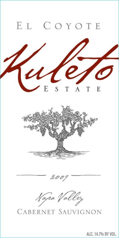 Kuleto Estate El Coyote Cabernet Sauvignon 2009 Front Label