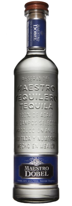 Maestro Dobel Silver Tequila Front Bottle Shot