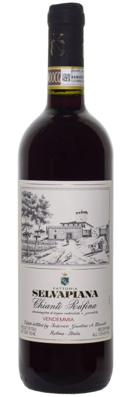 Selvapiana Chianti Rufina 2024 Front Bottle Shot
