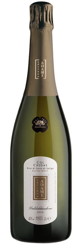 Adami Col Credas Valdobbiadene Prosecco 2024 Front Bottle Shot