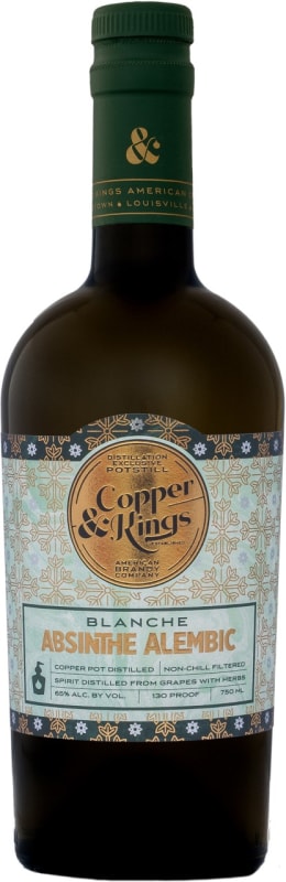 Copper & Kings Absinthe Alembic Blanche Front Bottle Shot