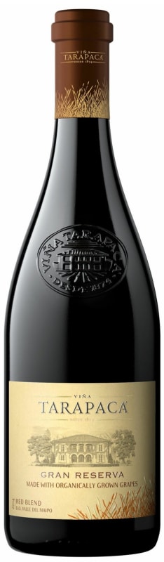 Vina Tarapaca Gran Reserva Organic Red Blend 2014 Front Bottle Shot