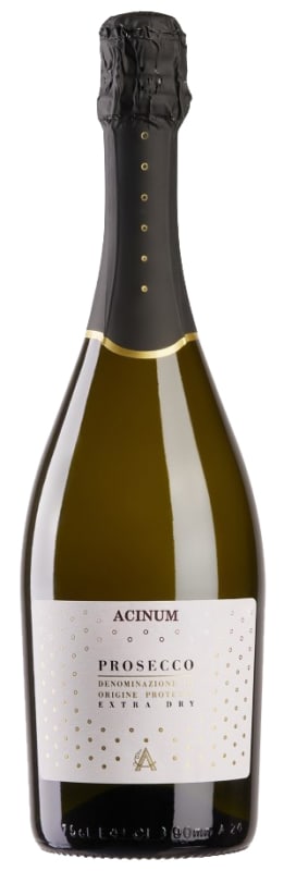 Acinum Extra Dry Prosecco Front Bottle Shot