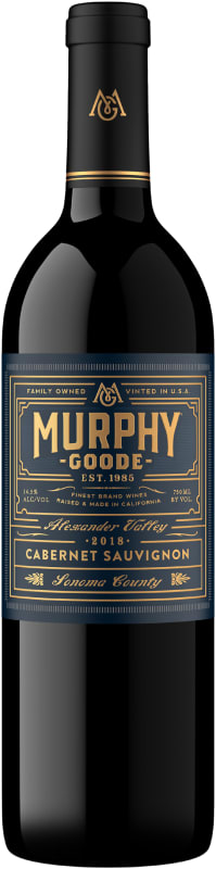 Murphy-Goode Alexander Valley Cabernet Sauvignon 2018 Front Bottle Shot