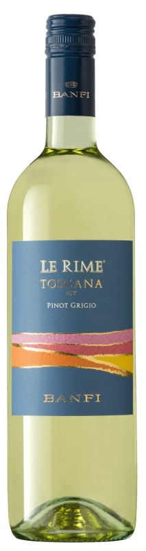 Banfi Le Rime Pinot Grigio 2023 Front Bottle Shot