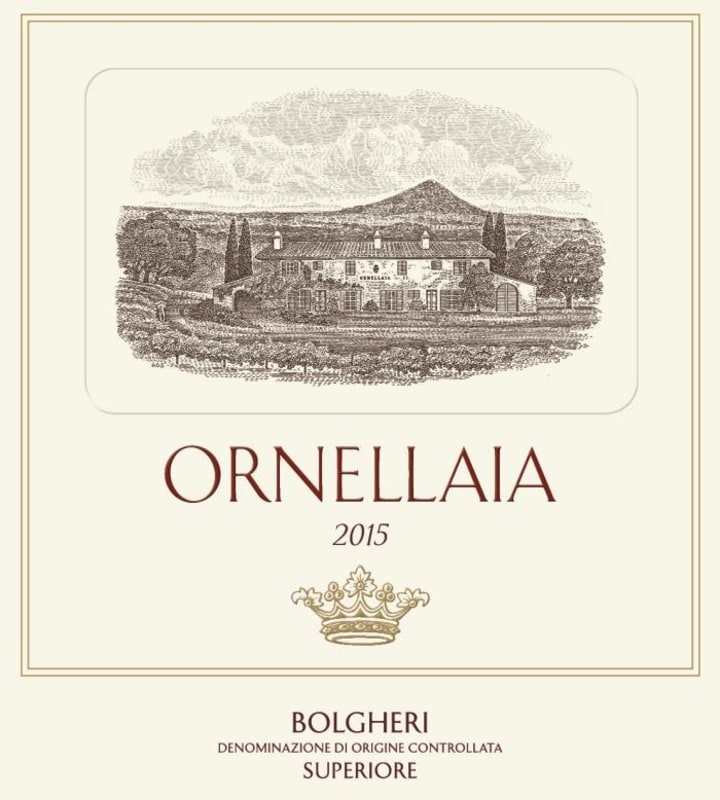 Ornellaia Vendemmia d'Artista Special Edition Bolgheri Superiore 2015 Front Label