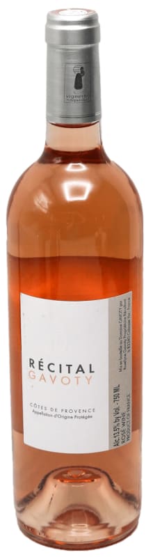 Domaine Gavoty Recital Cotes de Provence Rose 2022 Front Bottle Shot