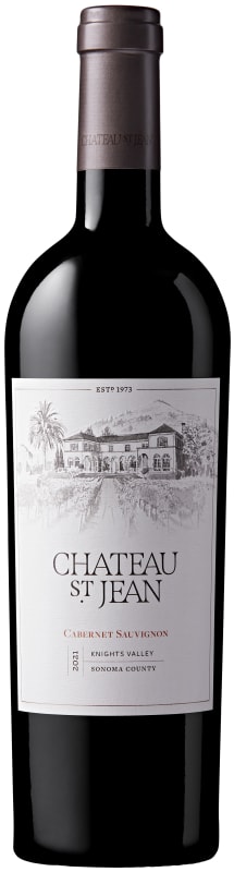 Chateau St. Jean Knights Valley Cabernet Sauvignon 2021 Front Bottle Shot